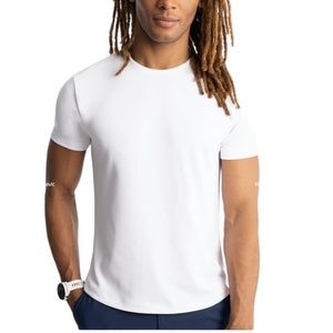 TWILLORY WHITE SHORT SLEEVE PERFORMANCE TEE SHIRT